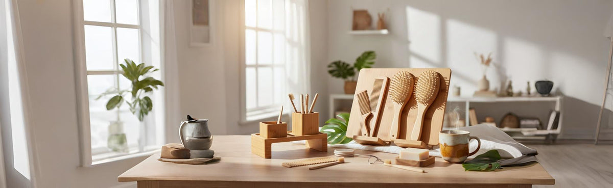 BambooEdge bamboo gift bundles arranged on a table
