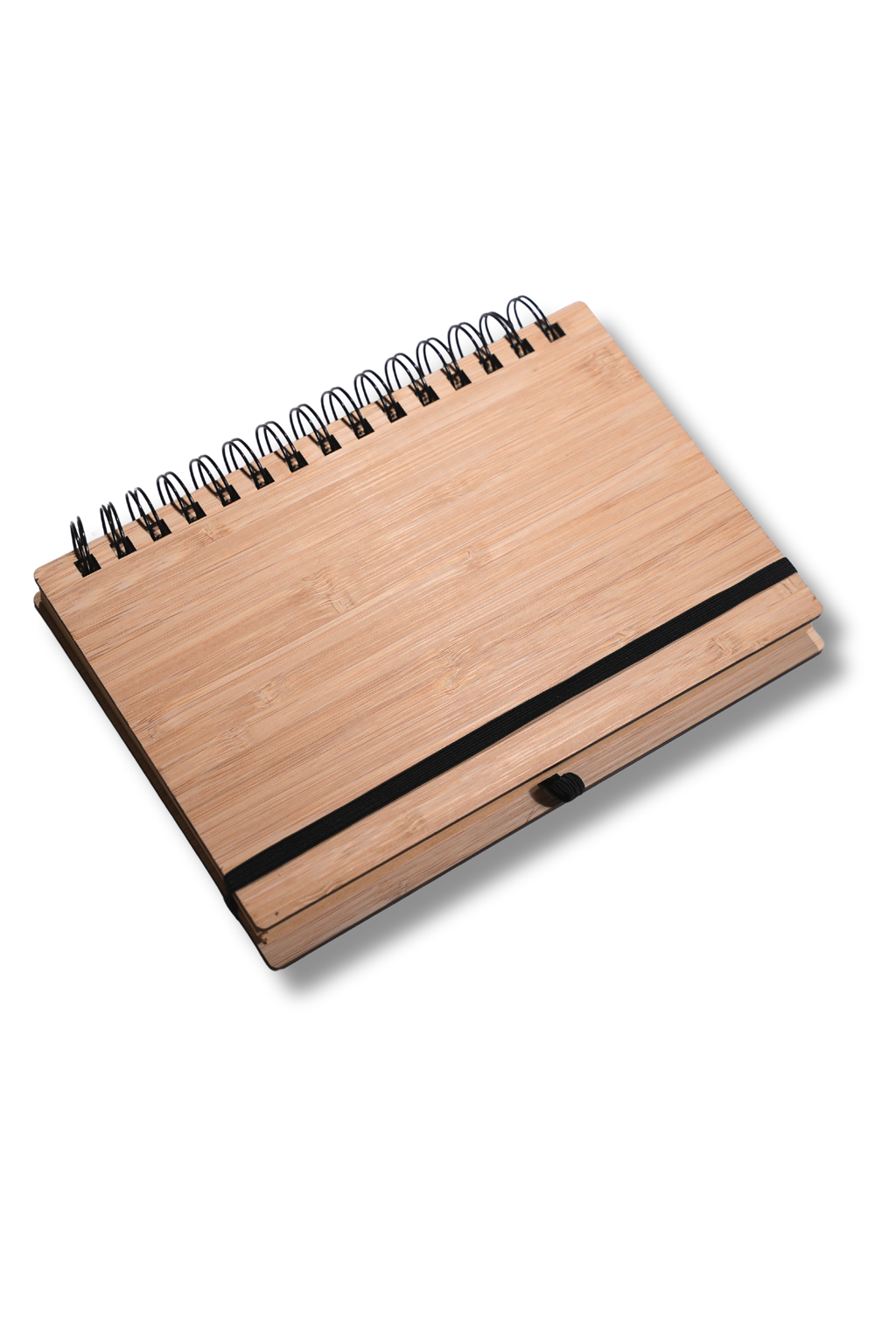 Bamboo Spiral Diary with Pen Stand
