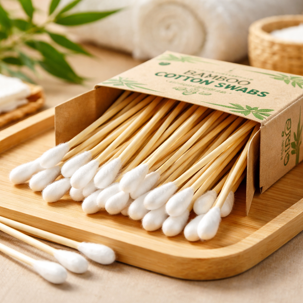 Bamboo Cotton Swabs