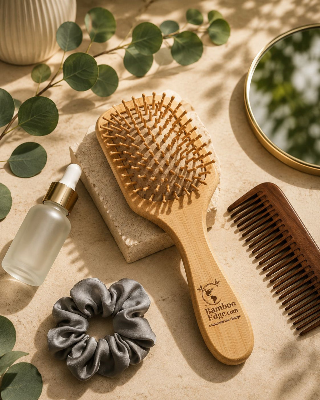 Bamboo Paddle Brush - Big Size