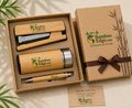 Corporate Gift Set - Pen, Stapler & Bamboo Bottle