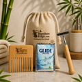 Hotel Amenities - Eco Shaving Kit (Razor + Neem Mini Comb + Shaving Pouch)