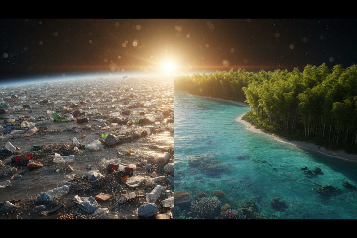 Earth Horizon Ocean Contrast