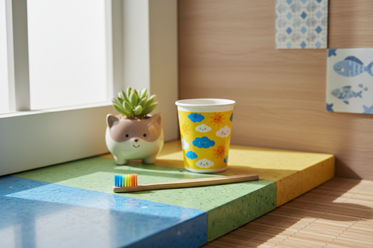 Lifestyle bathroom scene