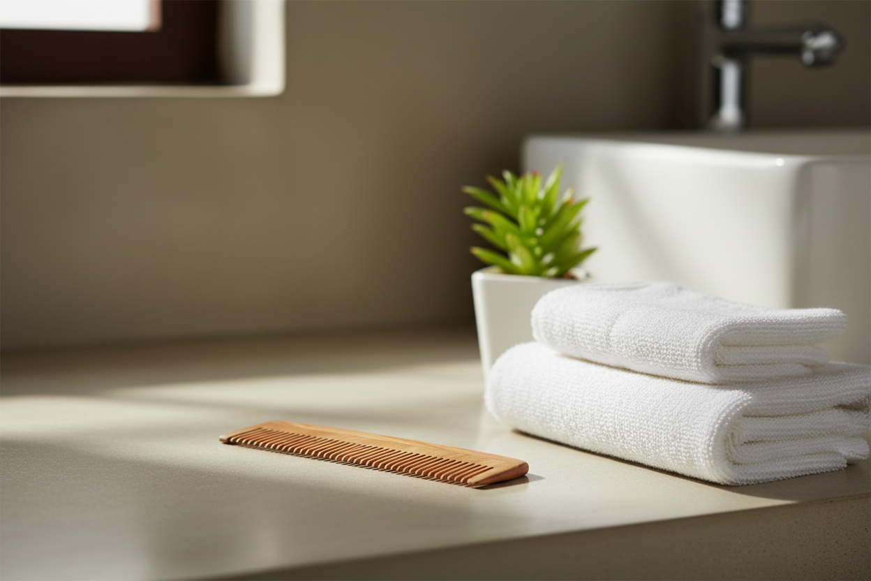 Lifestyle bathroom setting