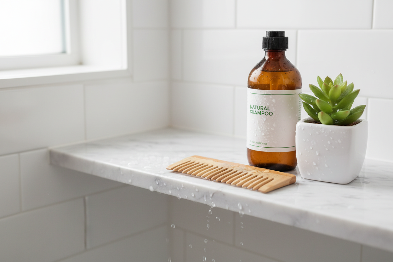 Spa shower lifestyle setting